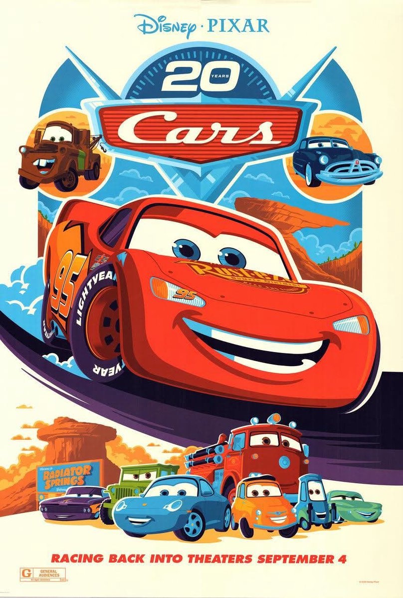 estevedog2's tweet photo. Cars is returning to theaters on September 4th.

Are you ready to see it on the big screen? https://t.co/3BdqcFUWPm