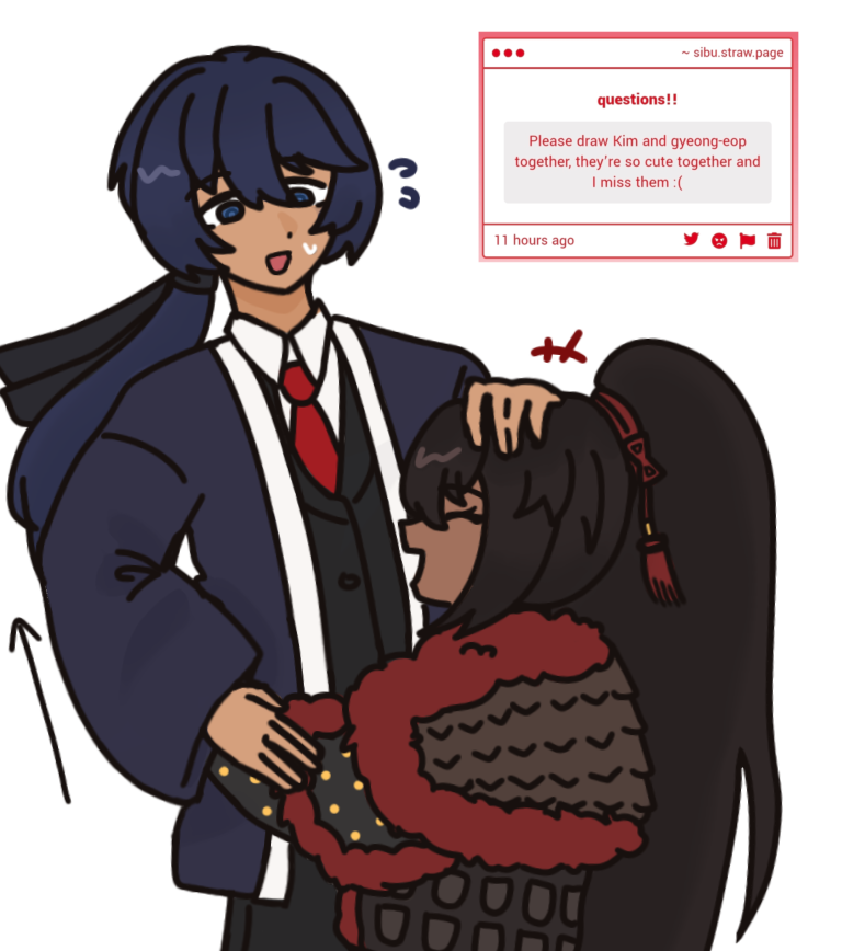scallionnss's tweet photo. I wanted to draw Gyeong-Eop picking up Kim c: https://t.co/S5MgNQVtsm