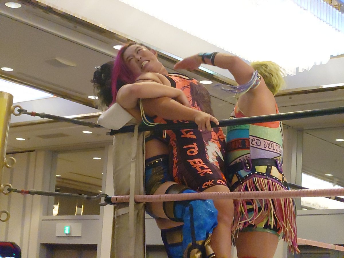 a_gato302's tweet photo. 2026.7.26　仙女会津若松大会
まさかのハッピーチョップタイム2本立て

#SENJO
#アジャコング
#橋本千紘
#水波綾 https://t.co/3uTcX6z2pi