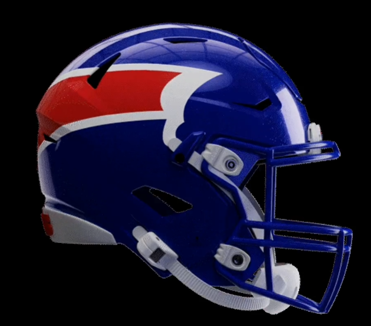 FreeAgentPecker's tweet photo. @fashion_nfl Damn... That Charge Helmet is especially stupid looking!    Looks like a reject from NFL Europe https://t.co/eNoGjNEw1m