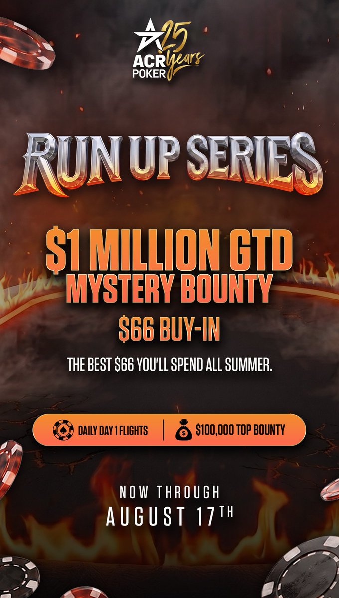 Blasnair17's tweet photo. No te pierdas esta oportunidad de cambiar tu vida $66 1M gts
@ACR_POKER @AcrPokerLatam 
#ACRPoker #RunUpSeries #MTT #HighStakes https://t.co/oydWrkk9Xt