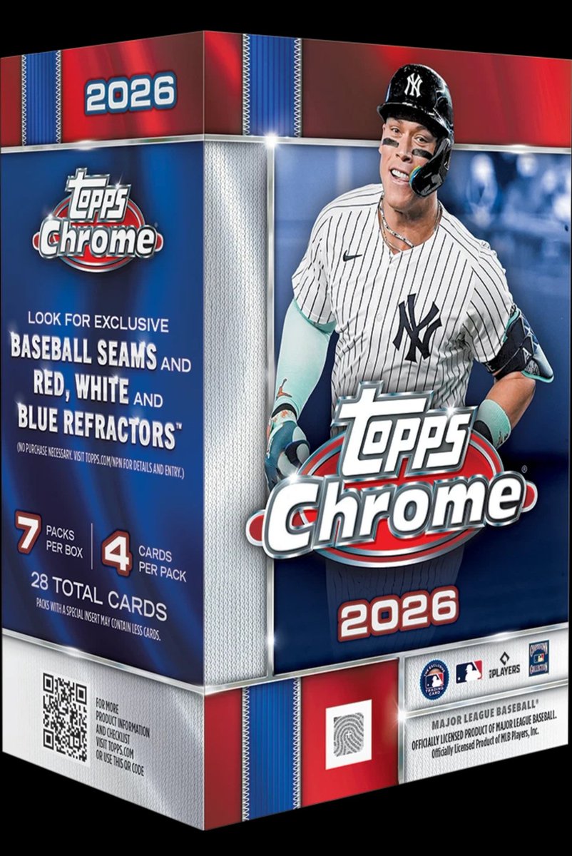 frank_lubatti's tweet photo. #tankstax is BACK tonight at 8pm EST!

Tons and tons of new goodies going up!

Sale is Monday, Tuesday, and Wednesday! 

$6 flat ship

🚨 RT to be entered to win a 2026 topps chrome blaster box giveaway! 2 winners! 🚨

See you soon! https://t.co/kcVYa0k6R4