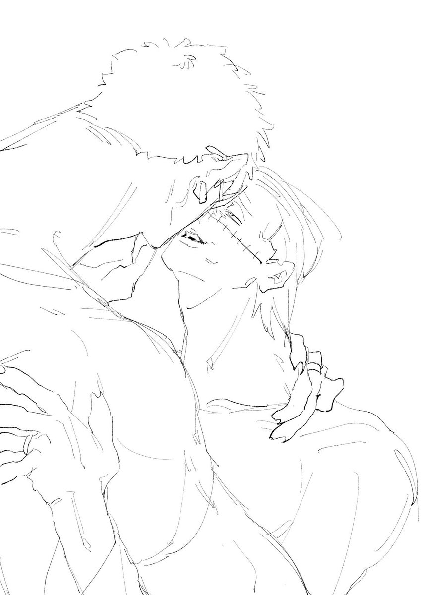 threeunder0's tweet photo. 多分現パロ🦩🐊 https://t.co/Gbjs40pLG7