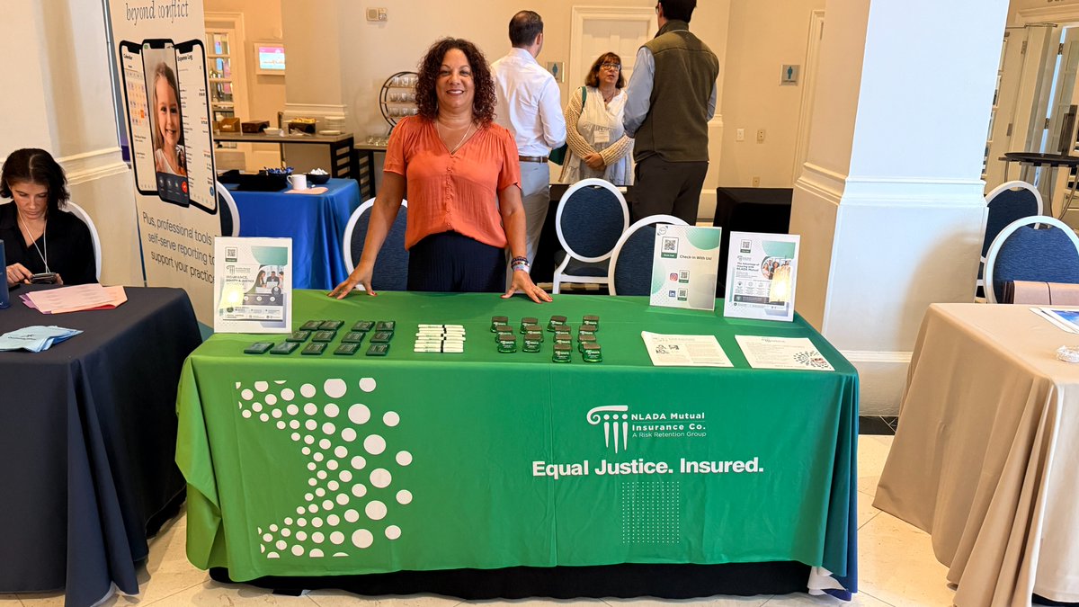 NLADAMutual's tweet photo. We are on the ground and sharing insights around the intersection of equal justice and insurance.

If you are at SEPDA/AAPDA this week, connect with Ana Recuero, VP of Insurance Operations for NLADA Mutual.

#SEPDA #AAPDA #EqualJustice #LegalAid https://t.co/E27q8jGmcK
