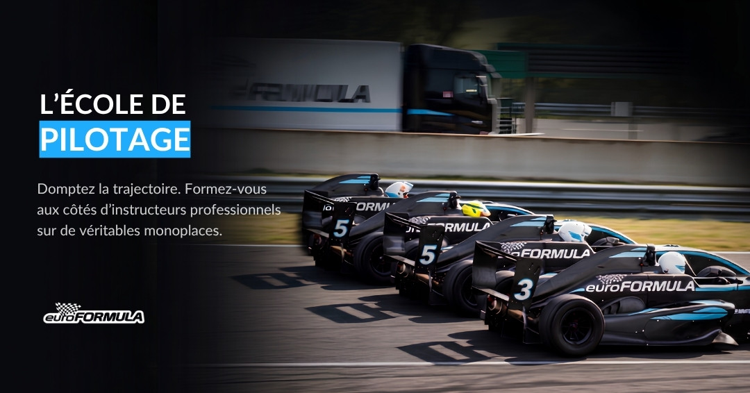 EUROFORMULASCH1's tweet photo. Prenez le volant d'une véritable monoplace et vivez la sensation de vitesse aux côtés de nos instructeurs professionnels. Prêt à dompter la trajectoire ? 🏎️#Euroformula #EcoleDePilotage #Monoplace #SportAutomobile #Circuit #Pilotage https://t.co/q6sv78AKOj
