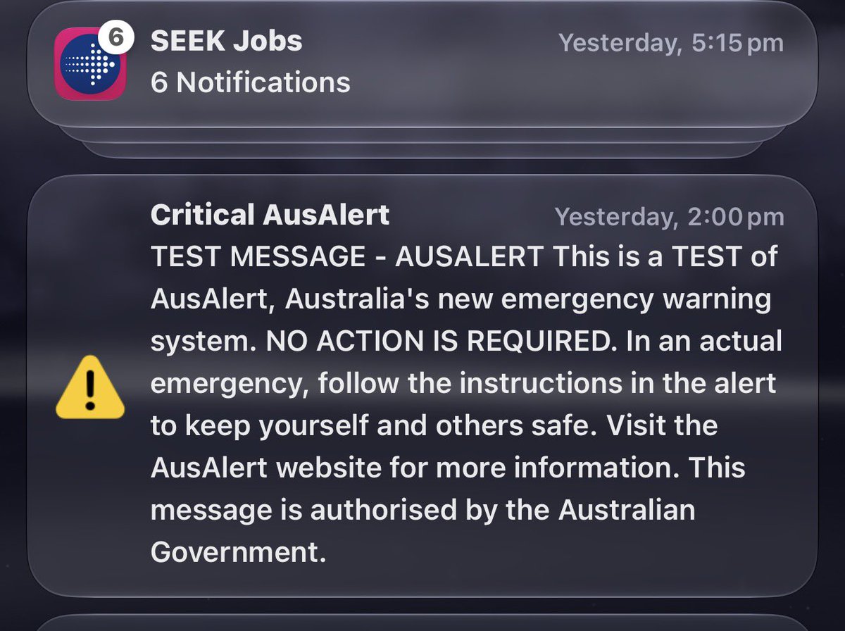 miss_edgy's tweet photo. “Just had the #ausalert notification. I don’t trust the goverment with this stuff” https://t.co/vMFXU3pWkR