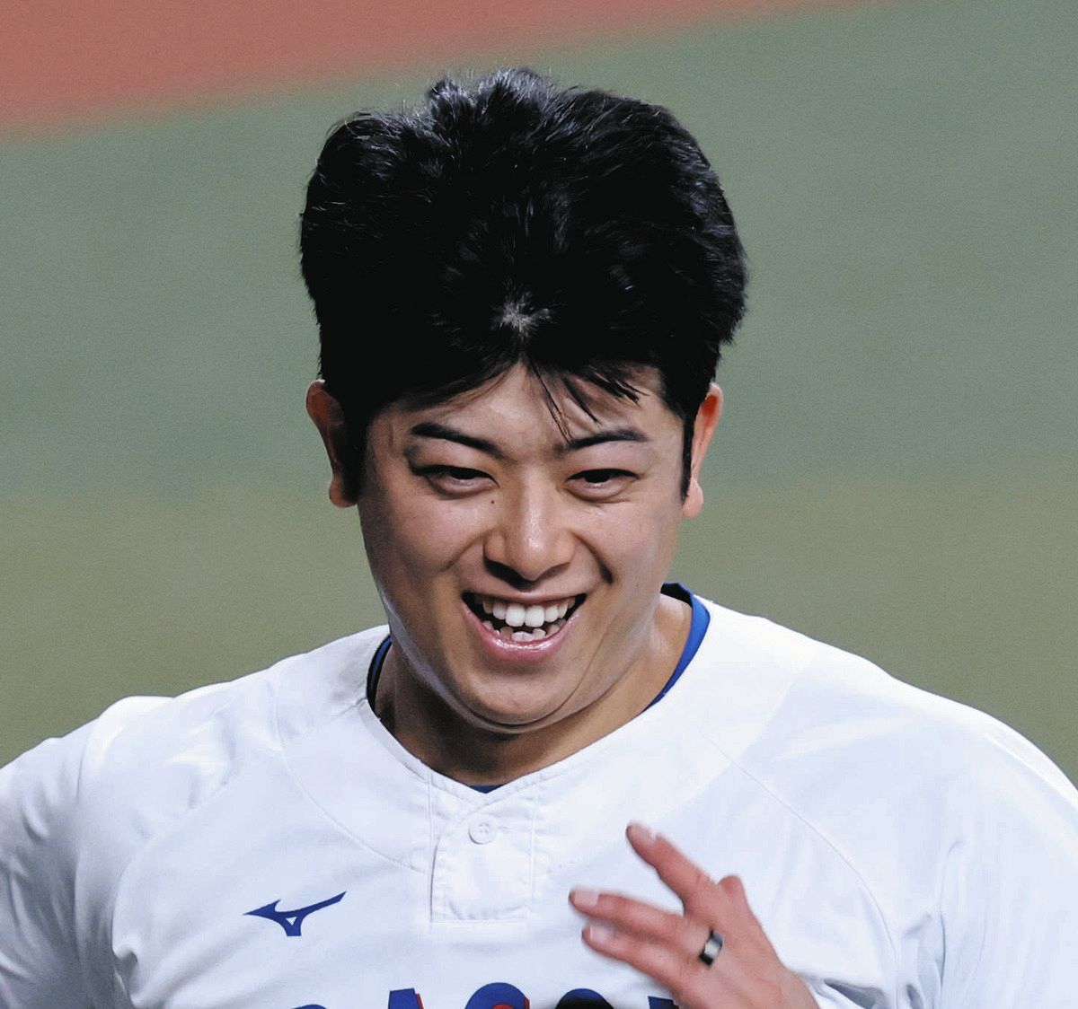gnomotoke's tweet photo. 中日・松山晋也、監督選抜で念願の球宴登板　「全員抑えたい」 パ・リーグの強打者封じへ真剣勝負宣言：中日スポーツ・東京中日スポーツ https://t.co/h4yf9u20J3

監督選抜での出場となる中日の松山晋也投手は、元気な姿でパ・リーグの強打者封じを誓った。 https://t.co/jW8vEuxWg0