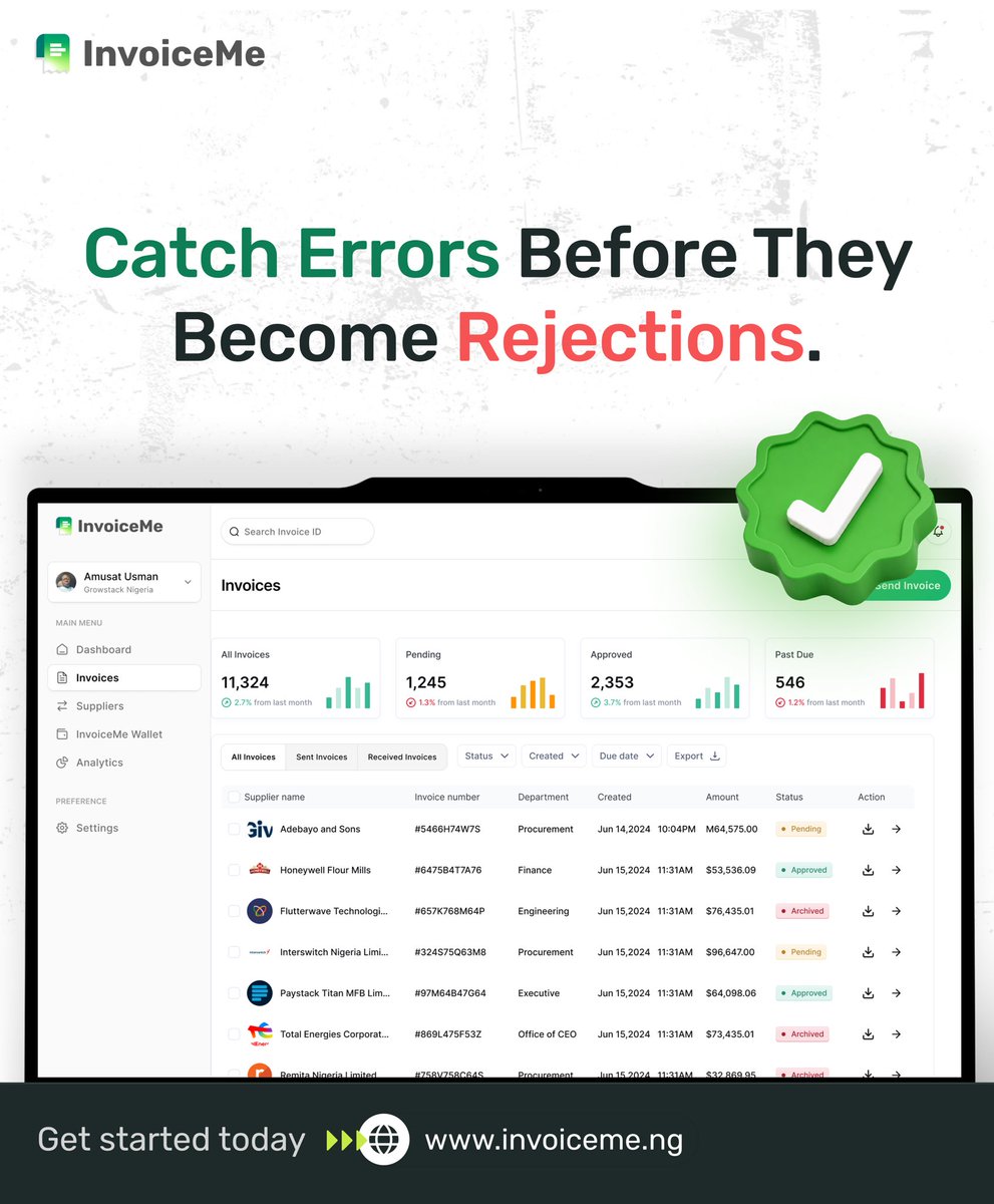 HOPtool_tech's tweet photo. Feature spotlight: real-time IRN validation ✅
Catch errors before submission, not after rejection. 
Available right now in your InvoiceMe dashboard.

Send us a DM or visit https://t.co/IJRnz8VBAW to get started.
#InvoiceMe #EInvoicing https://t.co/LM8WU3wSZS