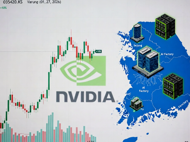 whjclwy's tweet photo. $NVDA investing $1 BILLION into Naver for Korea’s AI Factory expansion to 200 MW. Naver stock already +10%. Blackwell + Vera Rubin powering global models.  Bullish or too much capex risk? Tell me in the replies 🔥 https://t.co/OOYArYUsMd