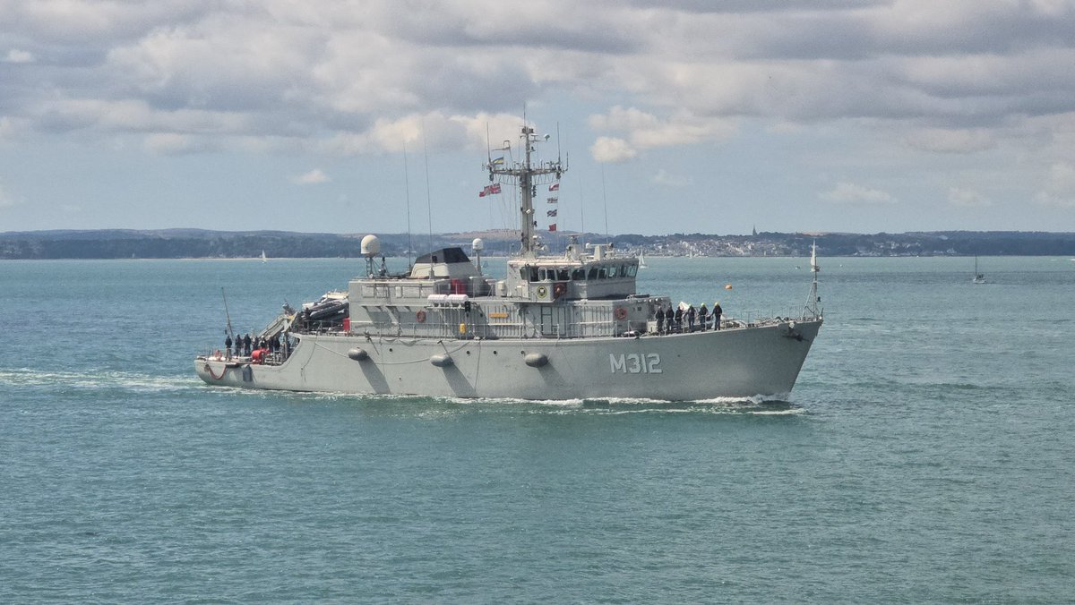Ukrainian Navy Tripartite-class minehunters UNS Henichesk (M314