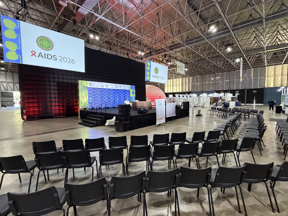 AIDS_conference's tweet photo. 📸 Get your first look inside the #AIDS2026 Global Village!
 
From interactive exhibits and community spaces to art, culture and conversation, the Global Village is where the global HIV response comes together beyond the session rooms.
 
🕥 Opening today at 10:30 BRT, it's free and open to the public.

https://t.co/sX2u9DoRSE