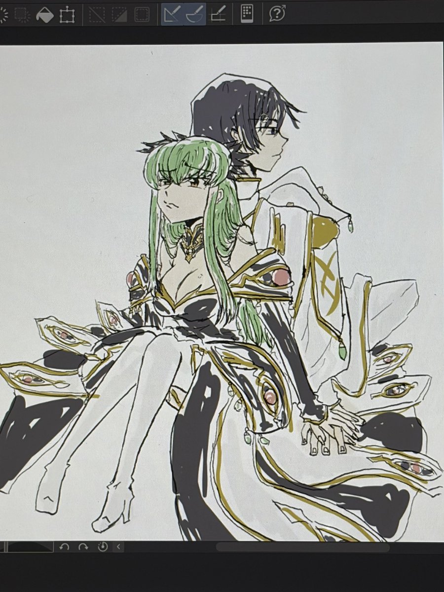 Nekokama_LC's tweet photo. カラーラフなう https://t.co/pBtjiyvd6u