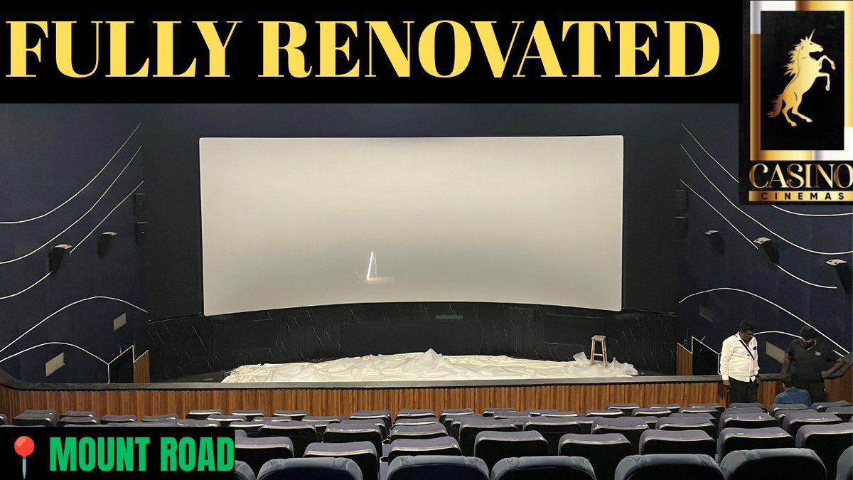Ksakthi14's tweet photo. 🚨EXCLUSIVE VIDEO‼️

CASINO Cinemas 2.0 ❤️‍🔥 - Anna Salai Theatre Review by KSReview | Chennai Series | Mount Road Casino

🔗https://t.co/PqESUBP6Xr

@Casinoofficial1 x #KSReview https://t.co/apwjSSLoCl