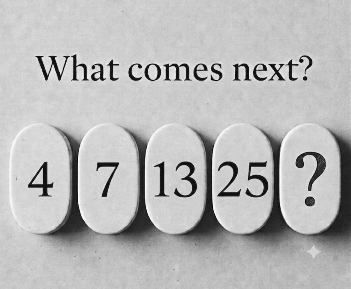 explorebeauty12's tweet photo. What's the next number??

Explain your logic 🧐 https://t.co/C2UovWBa51