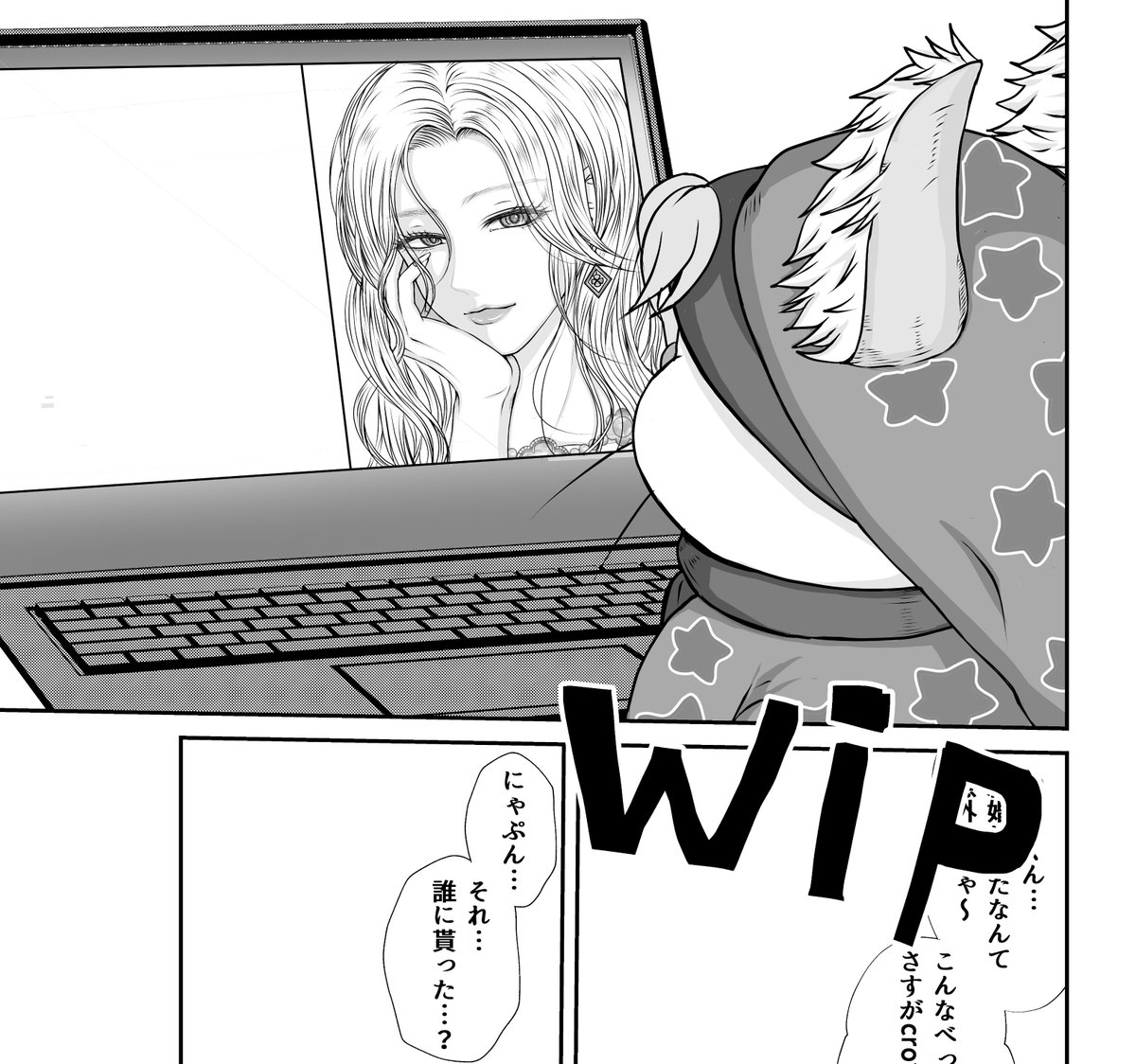 chacco0503's tweet photo. #wip 
にゃぷん2話wip( ΦωΦ )
ネームに時間かかり過ぎた為だいぶスローペース…( ；꒳​；  )💔
2話からにゃぷんでは貴重な女子キャラ出てきます(´˘`＊)❁⃘*.ﾟ https://t.co/FTSX83hdPe