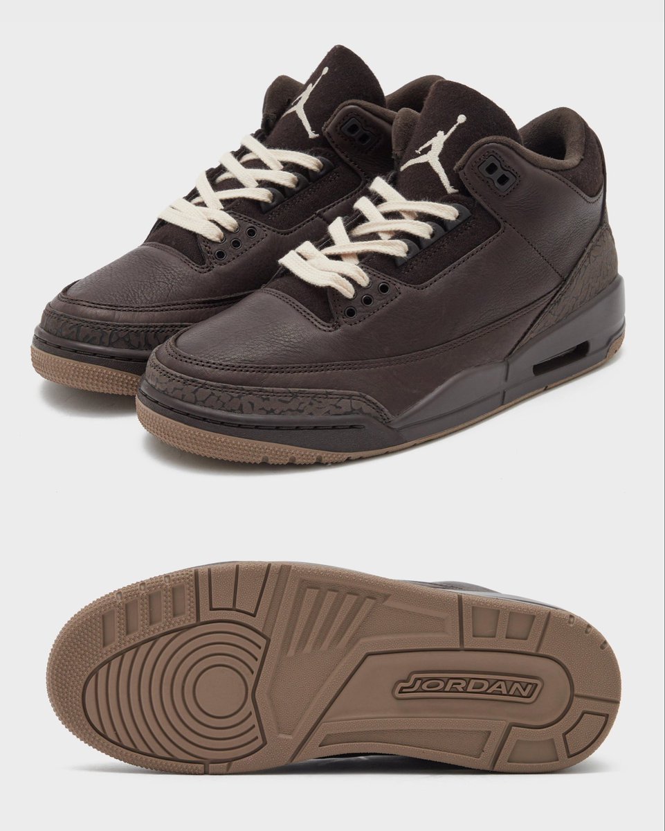 Ovrnundr's tweet photo. First Look: Nike Air Jordan 3 "Fireside" 🤎 

OFFICIAL LOOK

• $205
• October 3rd https://t.co/w9WeYNCyhW