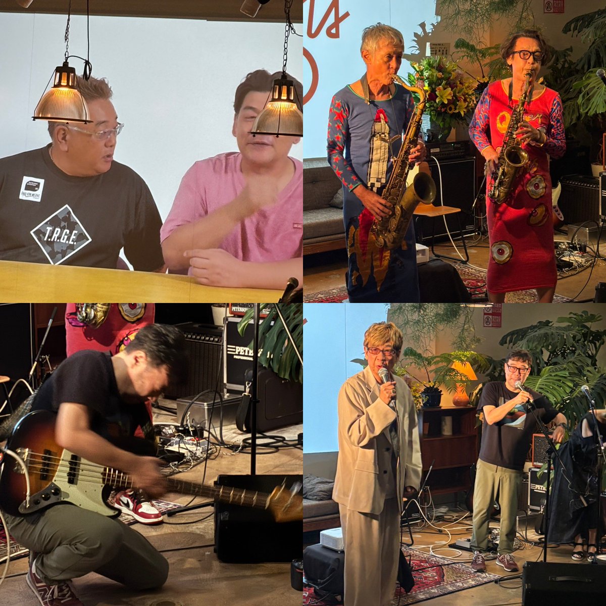 kaze2316's tweet photo. 7/25 平間写真館創業100周年記念&amp;平間至さんのバースデーパーティ🎊
塩竈で始められた写真館が3代経て100周年、本当に素晴らしいと思います📸

これからも写真館の発展と平間さんをはじめとした関係者の方々のご活躍を祈念しております💫

#平間至　
#平間写真館
サックスとベースの演奏は衝撃的だった https://t.co/QrfUtKGkLG