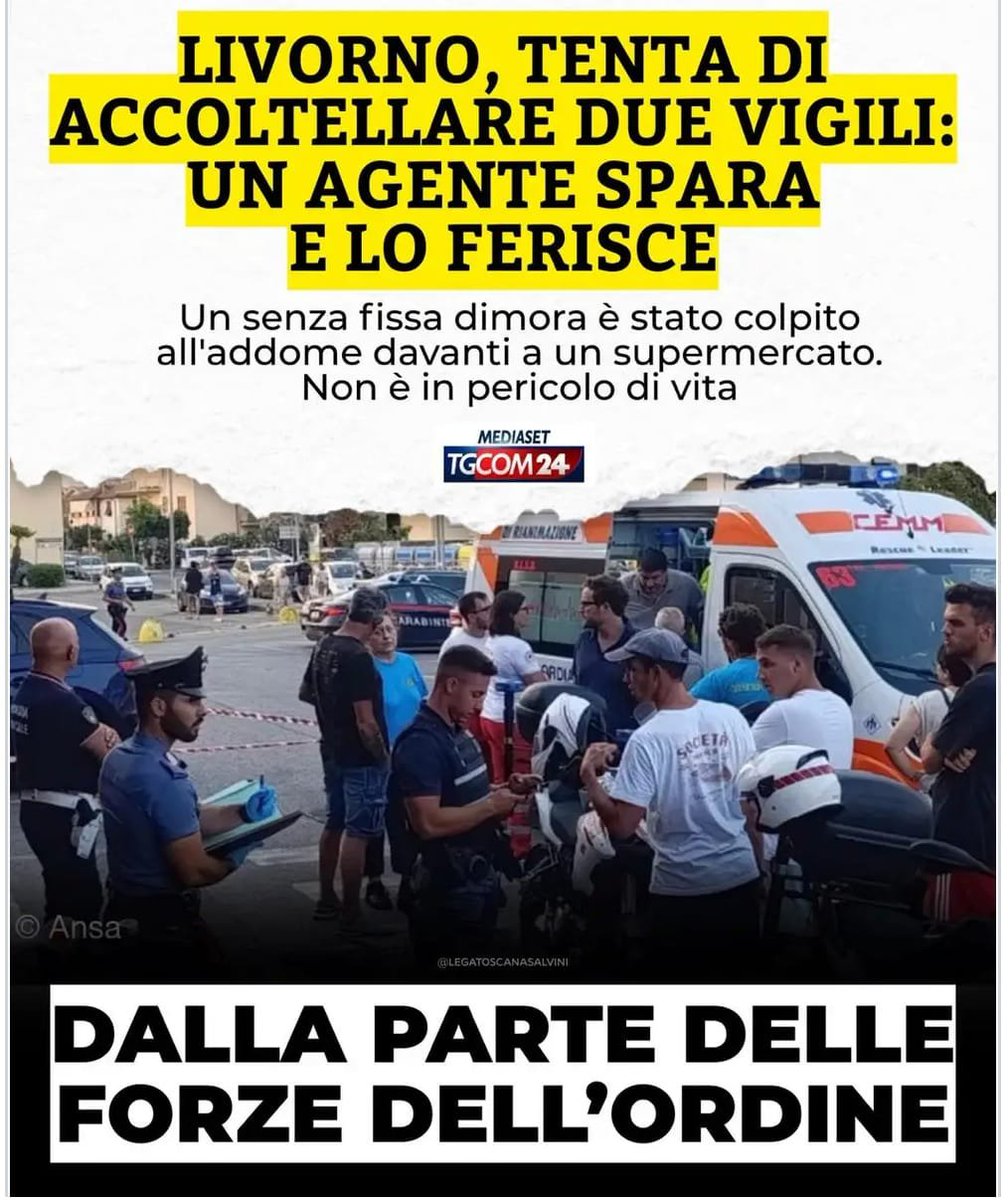 ManfrediPotenti's tweet photo. 🔵 #LIVORNO: #POTENTI (#LEGA), '#VIGILI MINACCIATI A #SANVINCENZO, SERVE USO #TASER'

"Fa riflettere e preoccupare l'episodio avvenuto domenica a San Vincenzo dove un agente della Polizia...

https://t.co/78RbMMY2l6 https://t.co/Ol0ida8Gr2