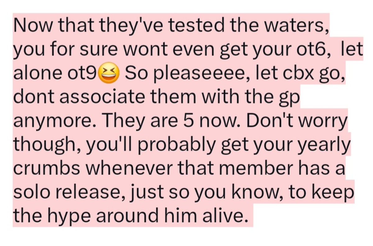 Bubblehyuni's tweet photo. "Please let it be 9 again for the next cb and tour"  Nyenyenye

They dont even acknowledge Lay these days, despite all that loud 'brotherhood' talk that member sure love to flaunt before and during cb, especially after cbx exclusion new or "betrayal" as lots of you like to call. https://t.co/sqOTFDUBDy