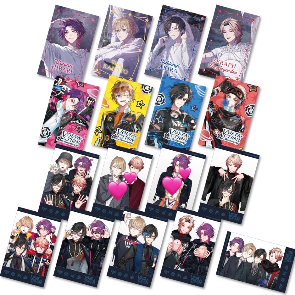 mm_waon's tweet photo. 【交換】にじさんじ VOLTACTION 4th Anniversary ランダムチェキ風カード

【譲】画像1枚目

【求】画像2枚目 💕印

郵送交換希望📮 https://t.co/cOqj0Kxpja