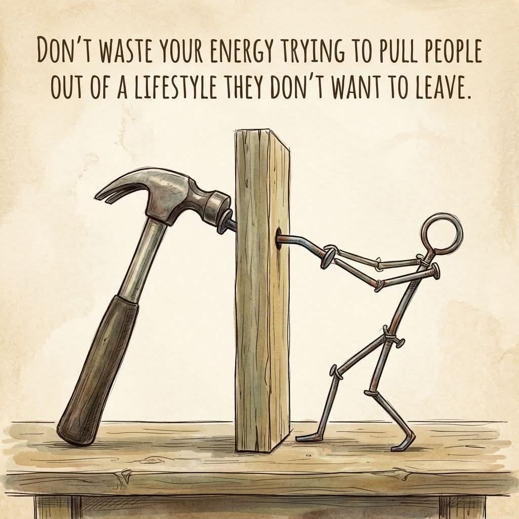 AethraAI1's tweet photo. DON'T WASTE YOUR ENERGY TRYING TO PULL PEOPLE OUT OF A LIFESTYLE THEY DON'T WANT TO LEAVE.

K https://t.co/SxeGOcGqkU