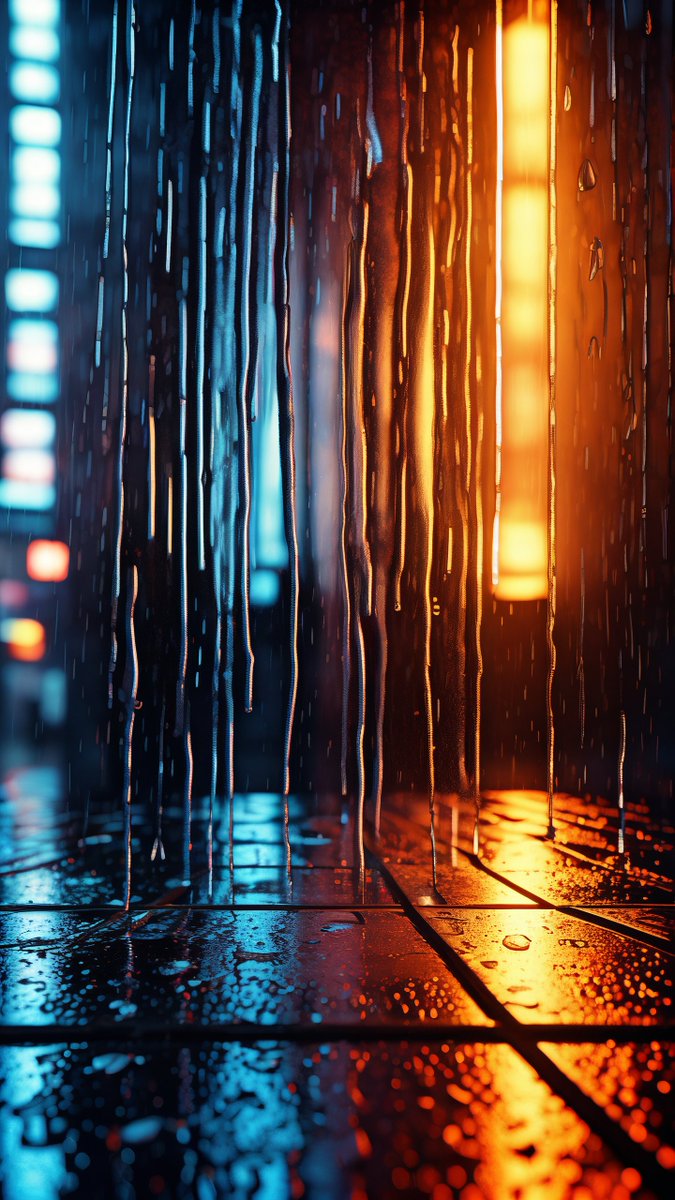 CarmonCovao2k's tweet photo. City alley glow—warm neon spilling over wet pavement, tiny street cat pausing to bat at a raindrop. Pure unplanned magic. https://t.co/JQWZO1Oodr