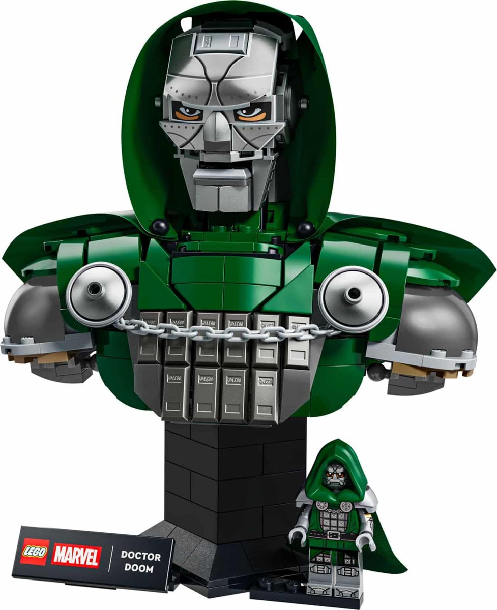 Crunch_62590's tweet photo. LEGO Marvel 76345 : Le redoutable Docteur Doom prend la pose avec un buste dédié https://t.co/kixfVKOH0R 
#LEGO #LegoNews #AFOL #lego_marvel https://t.co/23vh4fHntN