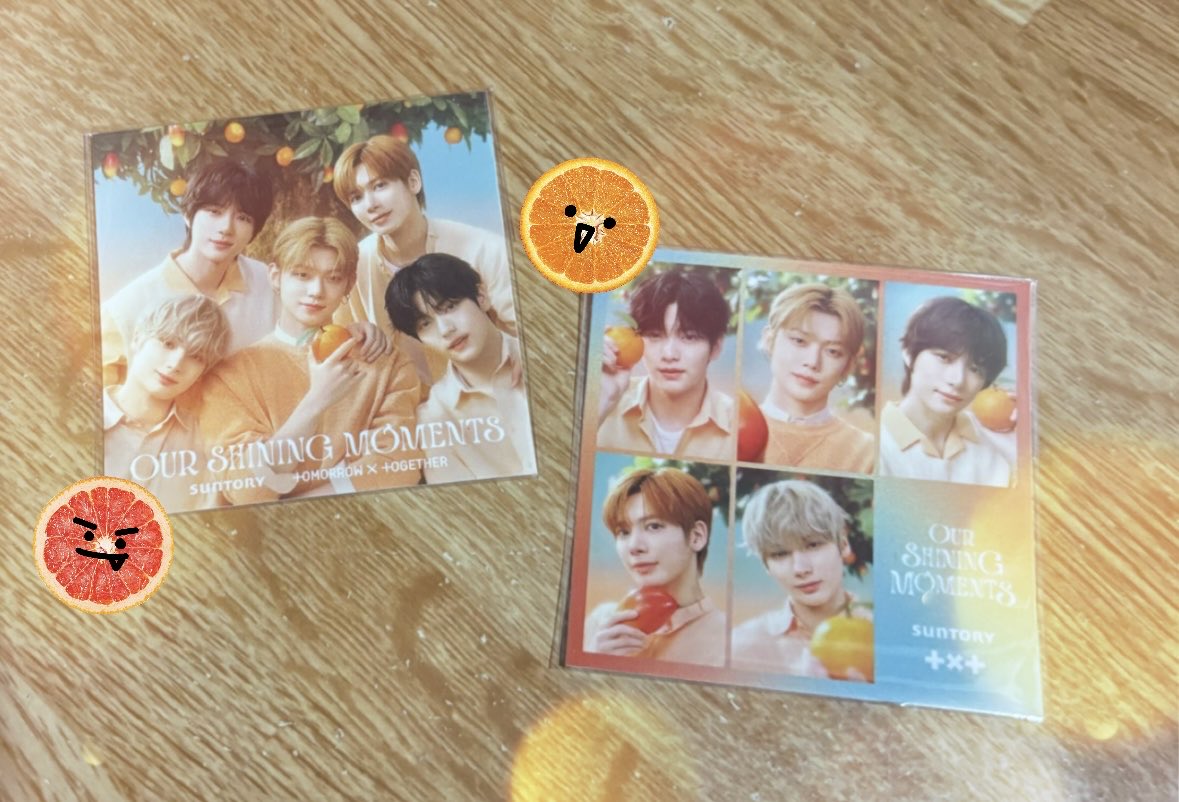 coco_beobamg's tweet photo. TXT サントリーコラボ
動画のみんなかわいすぎる🥰
キリッと果実初めてで身構えてたけど、オレンジもグレフルも飲みやすくて、すごく美味しかった💕
ヨーグルトとスカッシュも気になる…
動画だけでなくお写真もたくさん拝めて非常にありがたい🥹
素敵なコラボありがとうございます🍊🥭 https://t.co/FV7hQnb33m