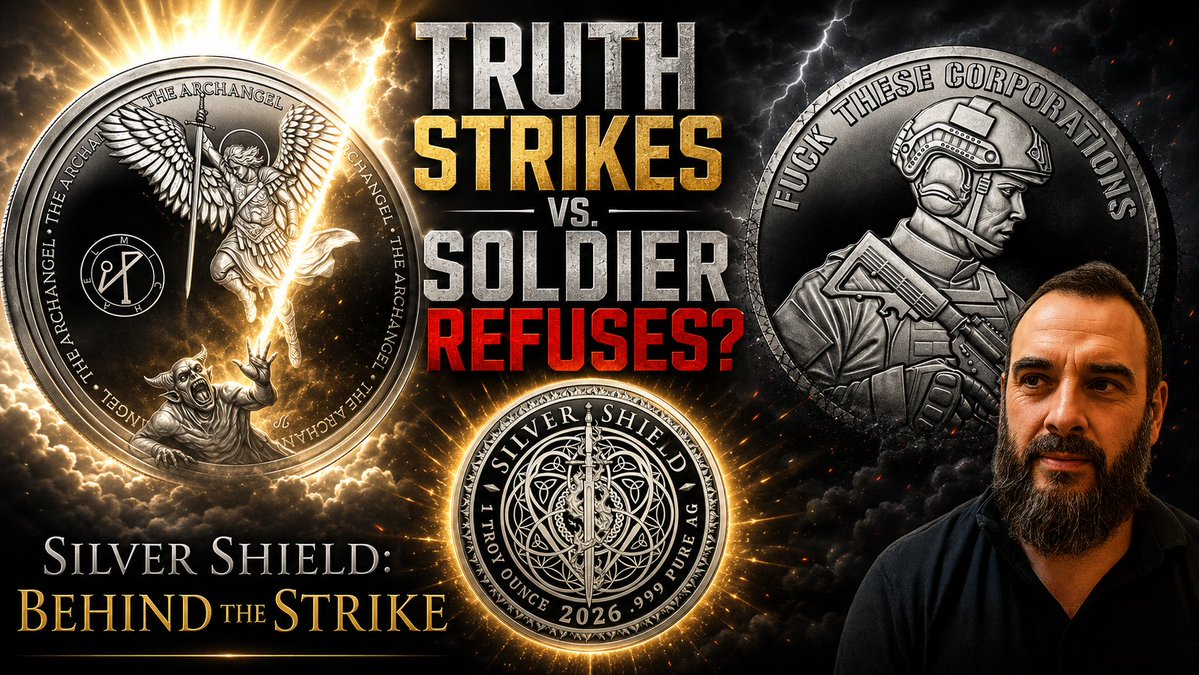 gerardognj's tweet photo. The Archangel strikes. The soldier awakens.

@SilverShield76 in Behind the Strike goes deeper into truth, conscience, physical silver, and the moment people stop serving systems they no longer believe in.

🔗https://t.co/1tNAt8hWXG

#SilverShield #PhysicalSilver #ChrisDuane https://t.co/0N2ZvF3Kwu