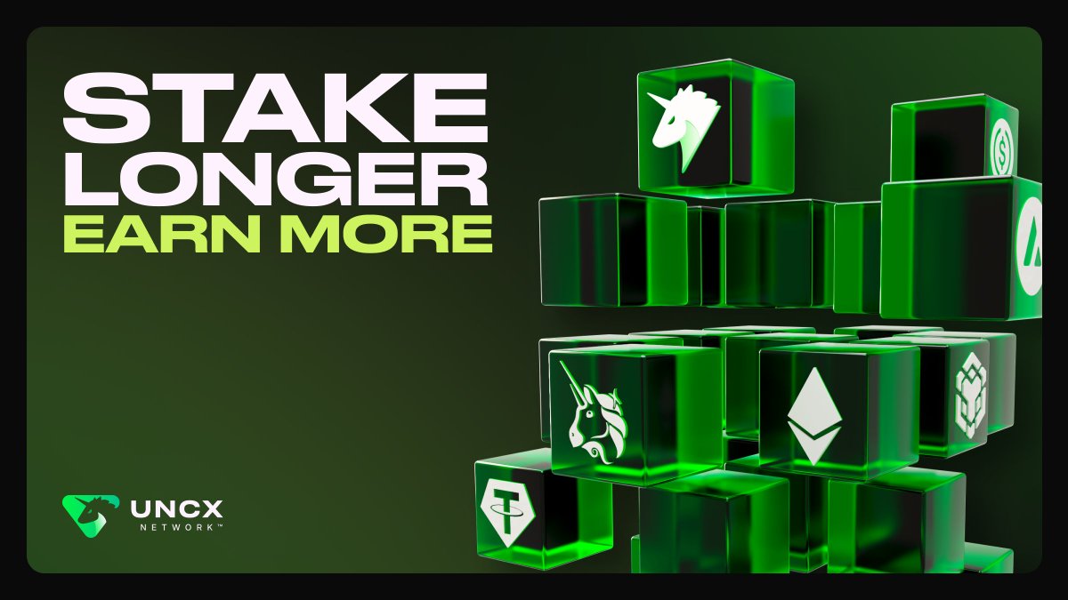 UNCX_token's tweet photo. Reward your long-term holders for their commitment.

With a UNCX staking pool you pick ANY token to pay the rewards, set the minimum stake period, and add a time boost that pays a higher yield the longer someone commits.

You run the programme. The contract enforces the terms 🛠️ https://t.co/ZyBo0VsxWU