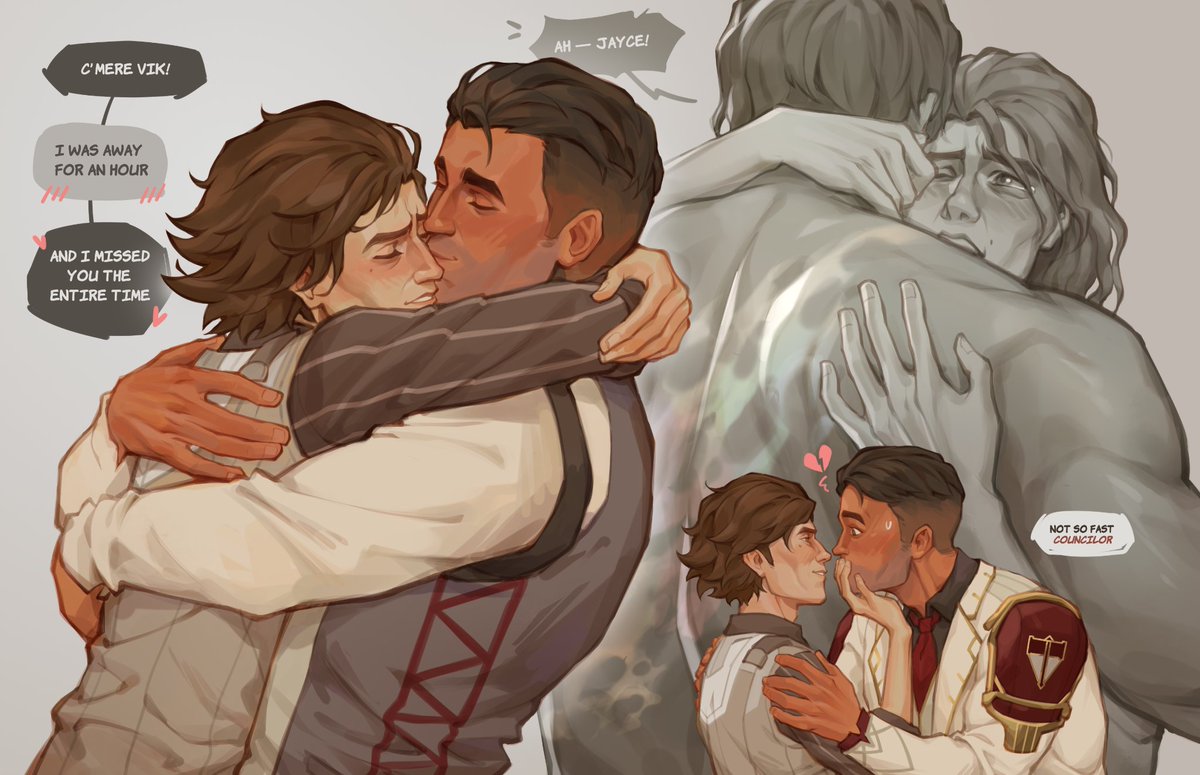 Mebssann's tweet photo. hugs and kisses between two silly scientists

#jayvik https://t.co/QhE2YigycN