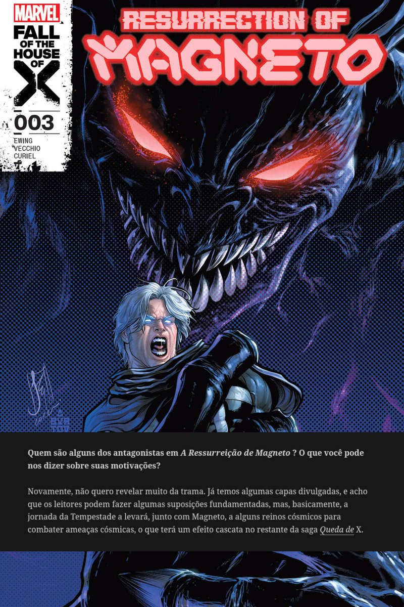 stormadm's tweet photo. RESSUSCITANDO MAGNETO

Com Magneto morto em X-Men '97, vamos relembrar quando Ororo precisou atravessar o limiar entre a vida e a morte para viajar pelo mistério, nos reinos superiores, em busca da alma de Magneto, a fim de ressuscitá-lo e mudar o rumo do evento Fall of X. https://t.co/aF3QNlWiQh