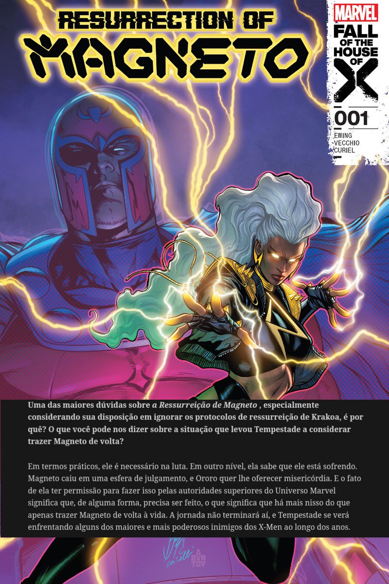 stormadm's tweet photo. RESSUSCITANDO MAGNETO

Com Magneto morto em X-Men '97, vamos relembrar quando Ororo precisou atravessar o limiar entre a vida e a morte para viajar pelo mistério, nos reinos superiores, em busca da alma de Magneto, a fim de ressuscitá-lo e mudar o rumo do evento Fall of X. https://t.co/aF3QNlWiQh
