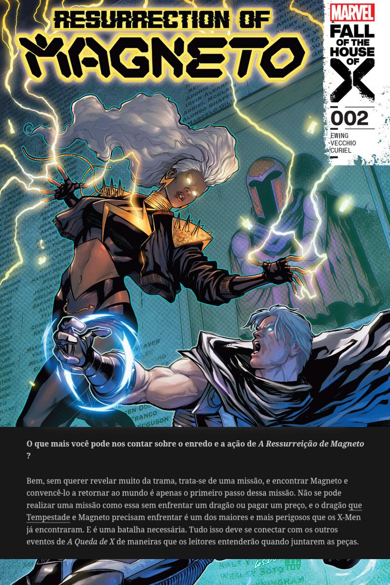 stormadm's tweet photo. RESSUSCITANDO MAGNETO

Com Magneto morto em X-Men '97, vamos relembrar quando Ororo precisou atravessar o limiar entre a vida e a morte para viajar pelo mistério, nos reinos superiores, em busca da alma de Magneto, a fim de ressuscitá-lo e mudar o rumo do evento Fall of X. https://t.co/aF3QNlWiQh