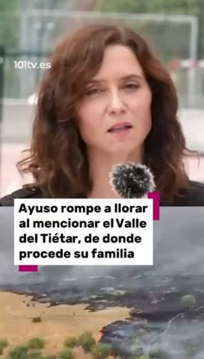 ELTOLAVARA6's tweet photo. Ayuso rompe a llorar al hablar de los incendios, también lloró en la Almudena al recordar a las 7291 personas muertas en las residencias por su culpa y después insultó y se mofó de los familiares de los muertos...Son lágrimas de una desequilibrada mental y mala persona 👇 https://t.co/HlXmygsmIO