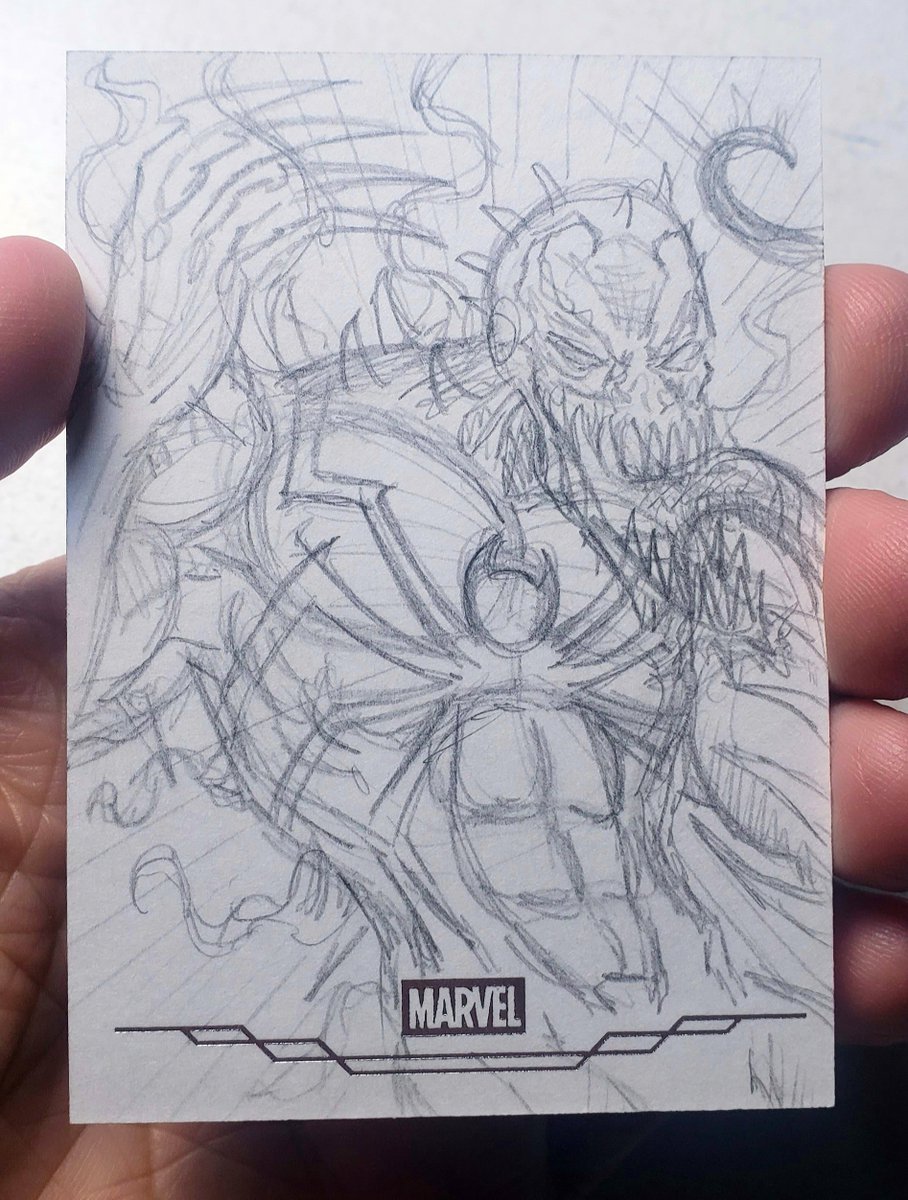 ariel_aguire's tweet photo. 💥 ANTI-VENOM!!!💥
* 2026 Topps Chrome Marvel Comics *

#arielsartwork #antivenom #eddiebrock #spiderverse #sketchcard #topps #chrome #marvel #comics #toppschrome #marvelcomics #marvelcards #art #drawing #process #sketch #pencil #ink #pen #micron #marker #copic #posca #colorpencils #prismacolor #mixedmedia #traditional #illustration