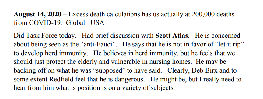 ScottAtlas_IT's tweet photo. Fauci, who led history's most destructive, most unethical public health fiasco, knew I never called for "let it rip" for herd immunity; I said increase protection of hi-risk, open schools, stop destroying kids. 100% correct, from the start - but they wouldn't fire "Deb &amp; Tony" https://t.co/9ffcBchlF2