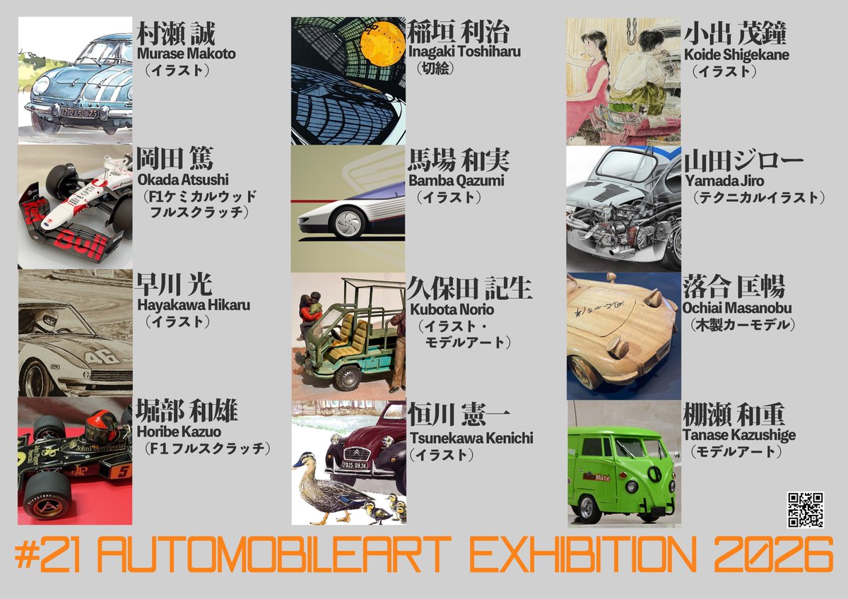 tanayan9130's tweet photo. 8月18日から23日に名古屋市西区のノリタケの森ギャラリーにて、車をテーマとしたアートの祭典、第21回 #オートモービルアート展 を開催します。会場は名古屋駅から歩いて行ける距離にありますので、お近くの方もそうで無い方��是非見に来てください。出展者一同お待ちしております。 https://t.co/xlA5vRFklL