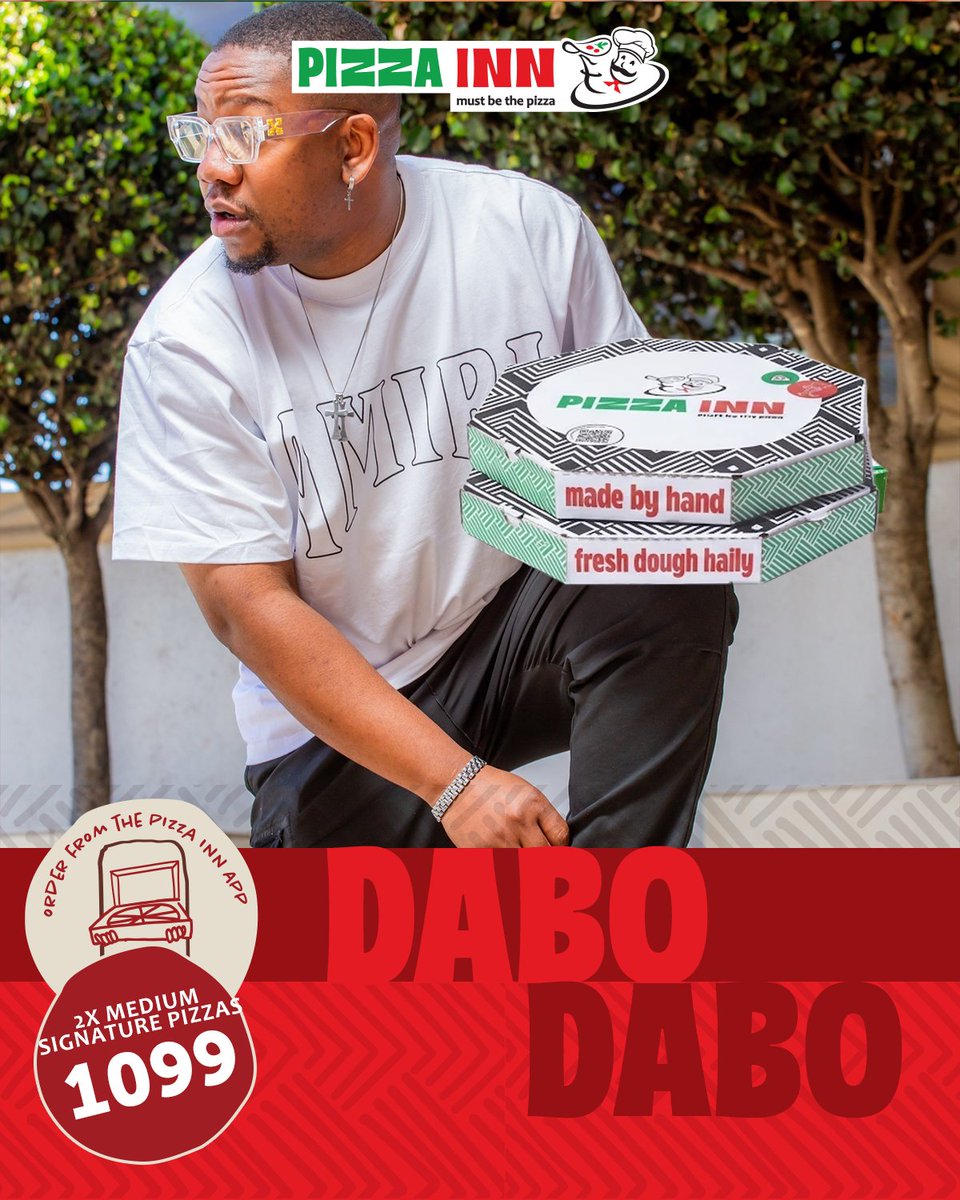 PizzaInnKenya's tweet photo. Cravings zikigonga, na unasaka kitu ya kukula, tuko hapa on the Dabo Dabo. 

Monday - Friday unaeza get 2 Medium Signature Pizzas for almost half the price

Order yours saa hii, from the Pizza Inn Delivery app, ama ingia tu na special guest mgawane dabo dabo at any of our stores! 

#InnLove #MustBeThePizza