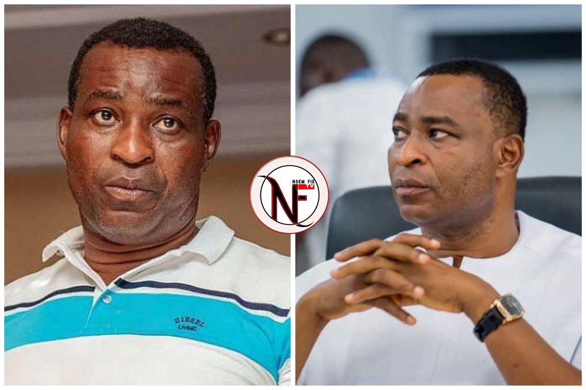nsemfietv's tweet photo. Andy Appiah-Kubi has withdrawn as Chairman Wontumi’s legal counsel for the second time. Former Attorney-General Samuel Atta Akyea has now taken over Wontumi’s representation in the ongoing Exim Bank case.
#ChairmanWontumi #EximBankCase #SamuelAttaAkyea #AndyAppiahKubi #NsemFieTv https://t.co/21d1KMY0pP