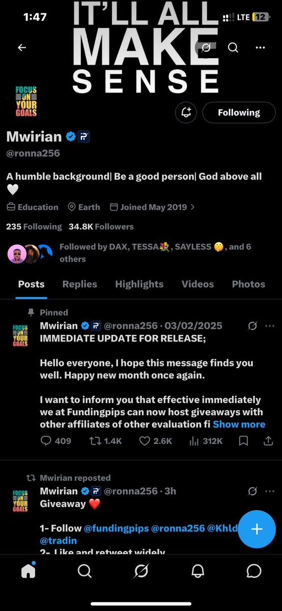 ArmaniDtrader's tweet photo. @ronna256 @fundingpips @Khldfx @tradin Done sir ✅
Discord link has expired 

Thank you for the opportunity 
Hopefully I win https://t.co/c6u9HtEbsp