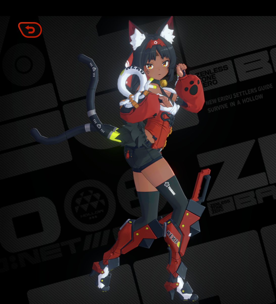 berriebombz's tweet photo. heard my GIRL nekomiya mana nekomata is getting BUFFED so i got busy
#zzz #zzzmod https://t.co/V0CJHzrTN3
