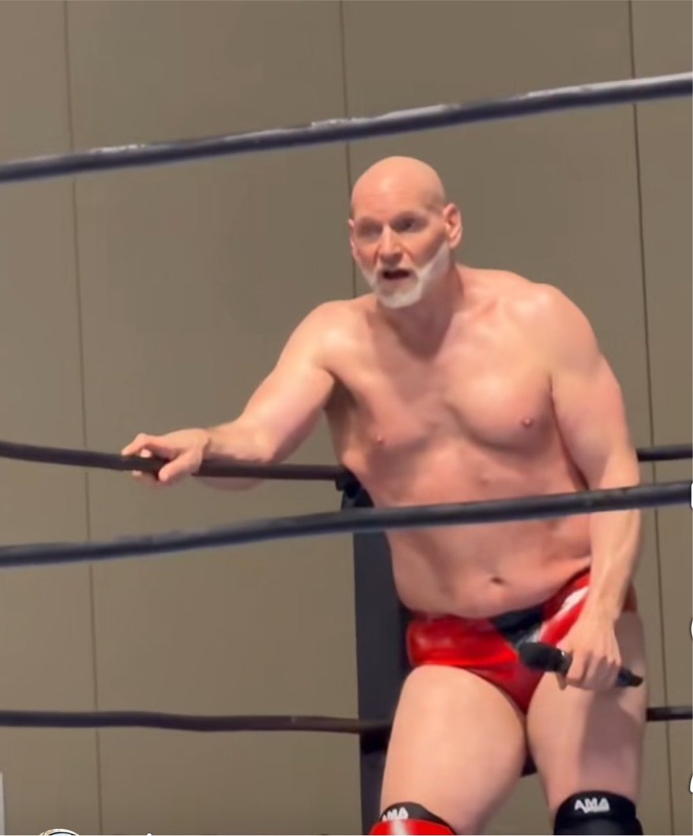HorrorMovieBBQ's tweet photo. Val Venis came out of retirement last week to wrestle in NJ. https://t.co/87D3pHLQgF
