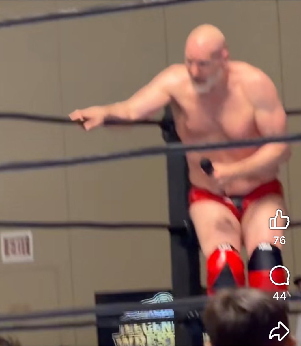 HorrorMovieBBQ's tweet photo. Val Venis came out of retirement last week to wrestle in NJ. https://t.co/87D3pHLQgF