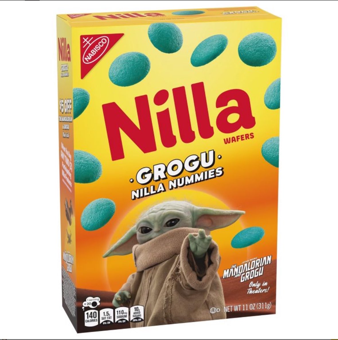 starwars_ib's tweet photo. グローグーをイメージした限定デザインのバニラウエハースクッキー🍪
ブルーカラーのクッキーで、サクッとした食感とやさしい甘さが楽しめます✨

パッケージも可愛く、グローグーのフィギュアやぬいぐるみとの撮影小道具としても👍

楽天で輸入可能です💡
https://t.co/yNMVay5MT9 https://t.co/k8o9zyFJeS