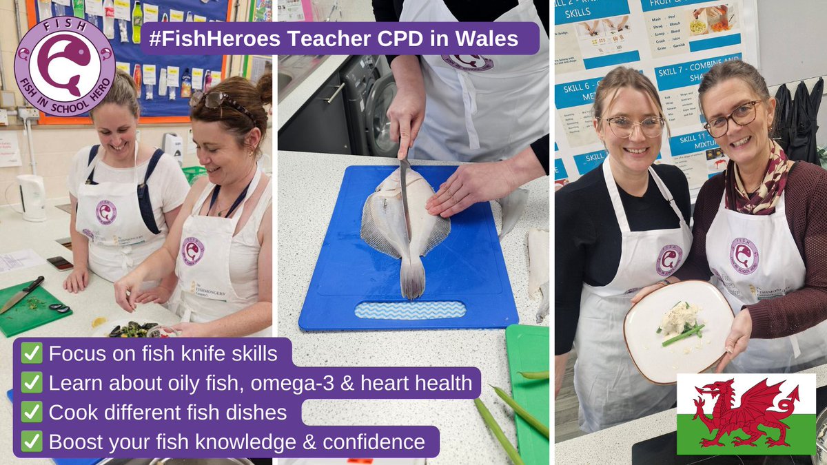 HeroesFish's tweet photo. #FishHeroes is in Wales next year, delivering #CPD for food teachers! 🏴🐟
Next stops ...
1/10, Wrexham - twilight
2/12, Pembrokeshire - twilight
Book your spot FREE place ⤵️
https://t.co/rmepsfjve2 https://t.co/z5cXAwo3H2
