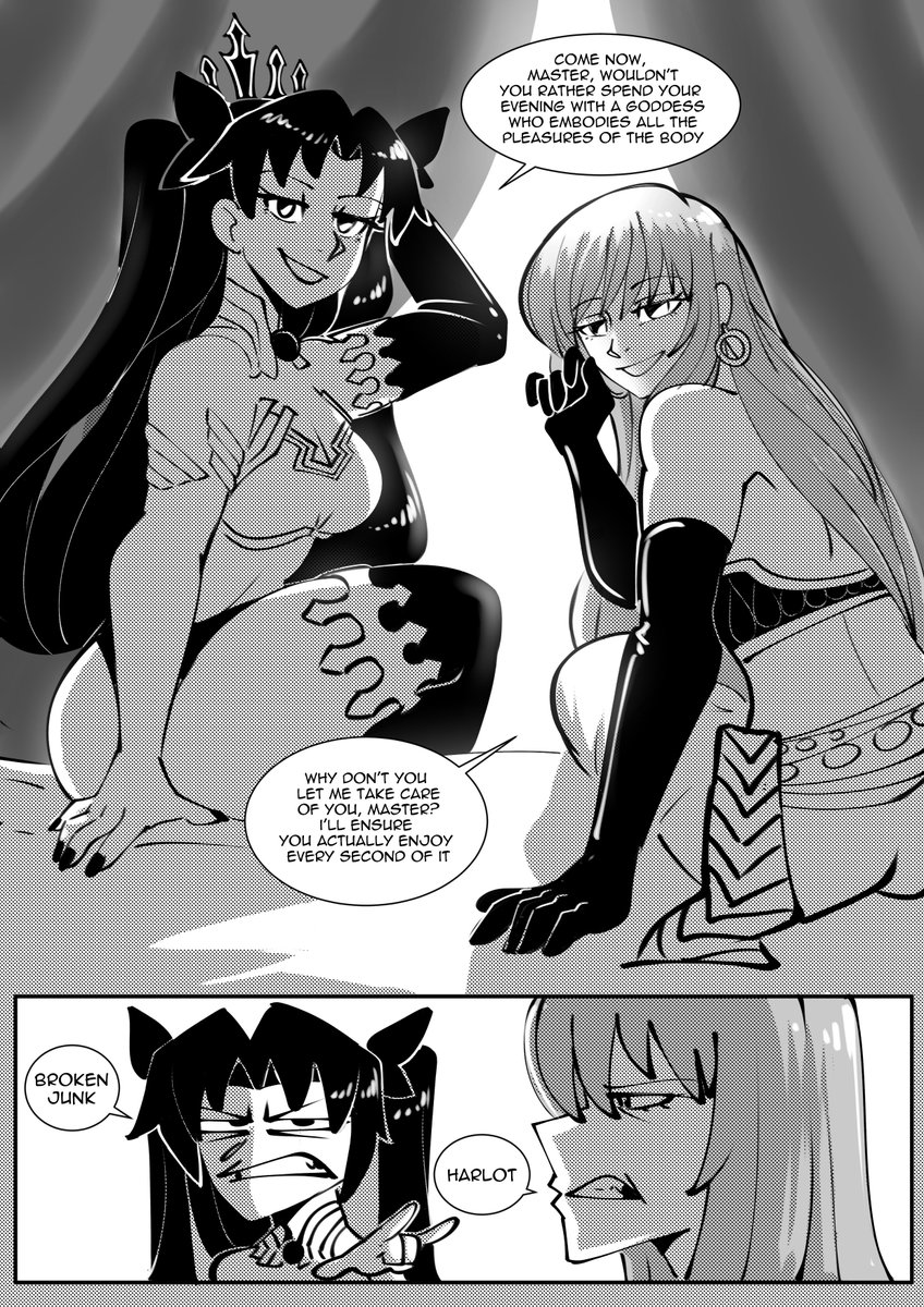 ClinickCase's tweet photo. Summer Order: Enkidu and Ishtar bickering for @VentusX24 
Thank you! 
#fgo https://t.co/McLaGZ9EOD