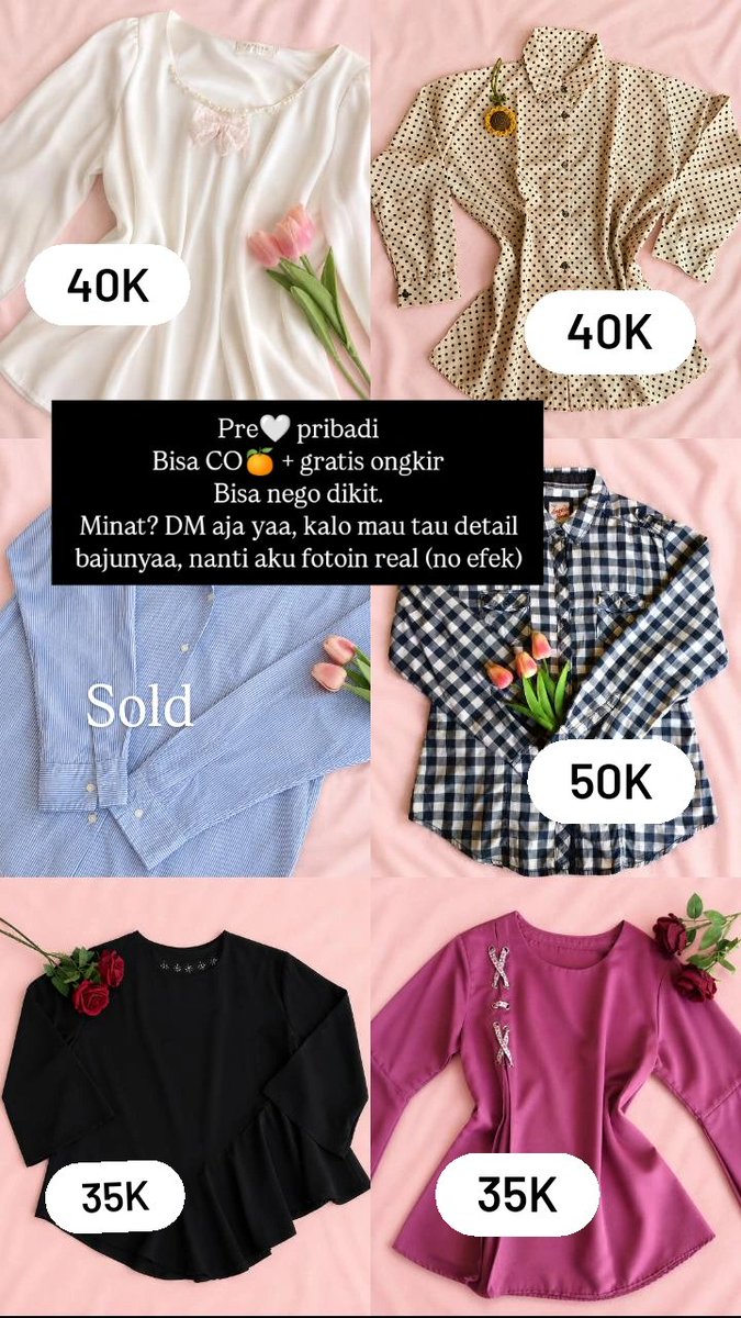 monoxxrm's tweet photo. Pre🤍
Bisa🍊
Minat? DM
#zonauang #preloved #murah https://t.co/Ff4maboXRU