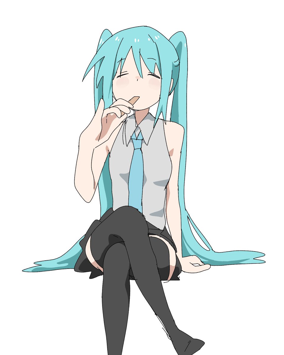 SHIRO_ebihurai's tweet photo. 最後の一口
#初音ミク https://t.co/vGX7e35BbJ