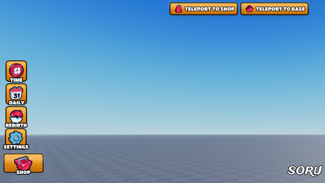 soruonroblox's tweet photo. FIRST POST!
Tried to revamp a cartoon ish stud style UI buttons. 
Still learning, but I’m really happy with how it turned out. Feedback is appreciated! https://t.co/MTBk1tNt4y